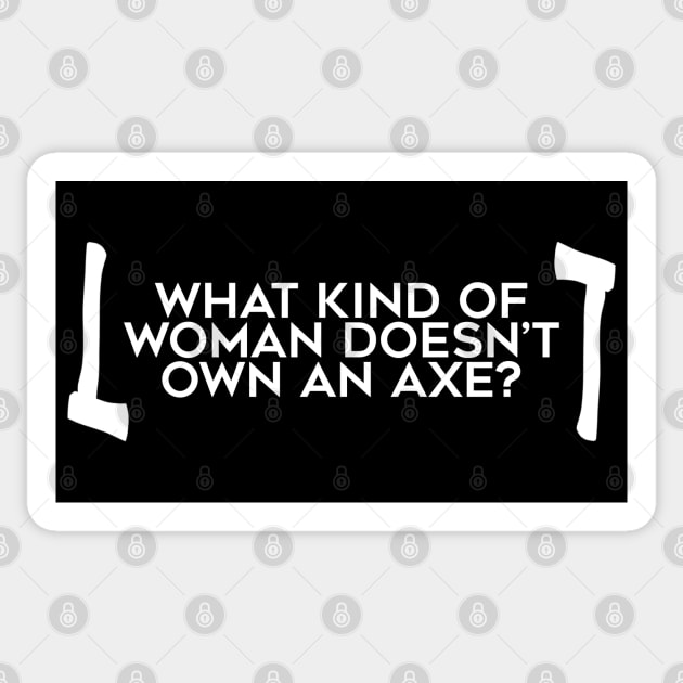 Rosa Diaz Axe Quote (White) Sticker by brendalee